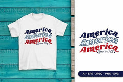 America Since America Patriotic SVG Bundle - CraftNest - Digital Crafting and Art