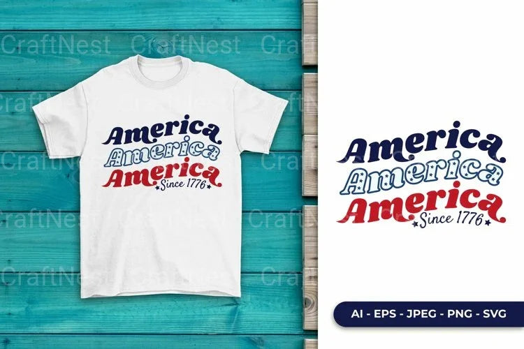 America Since America Patriotic SVG Bundle - CraftNest - Digital Crafting and Art