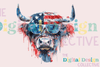 American Western 4th of July Cow Clipart Bundle