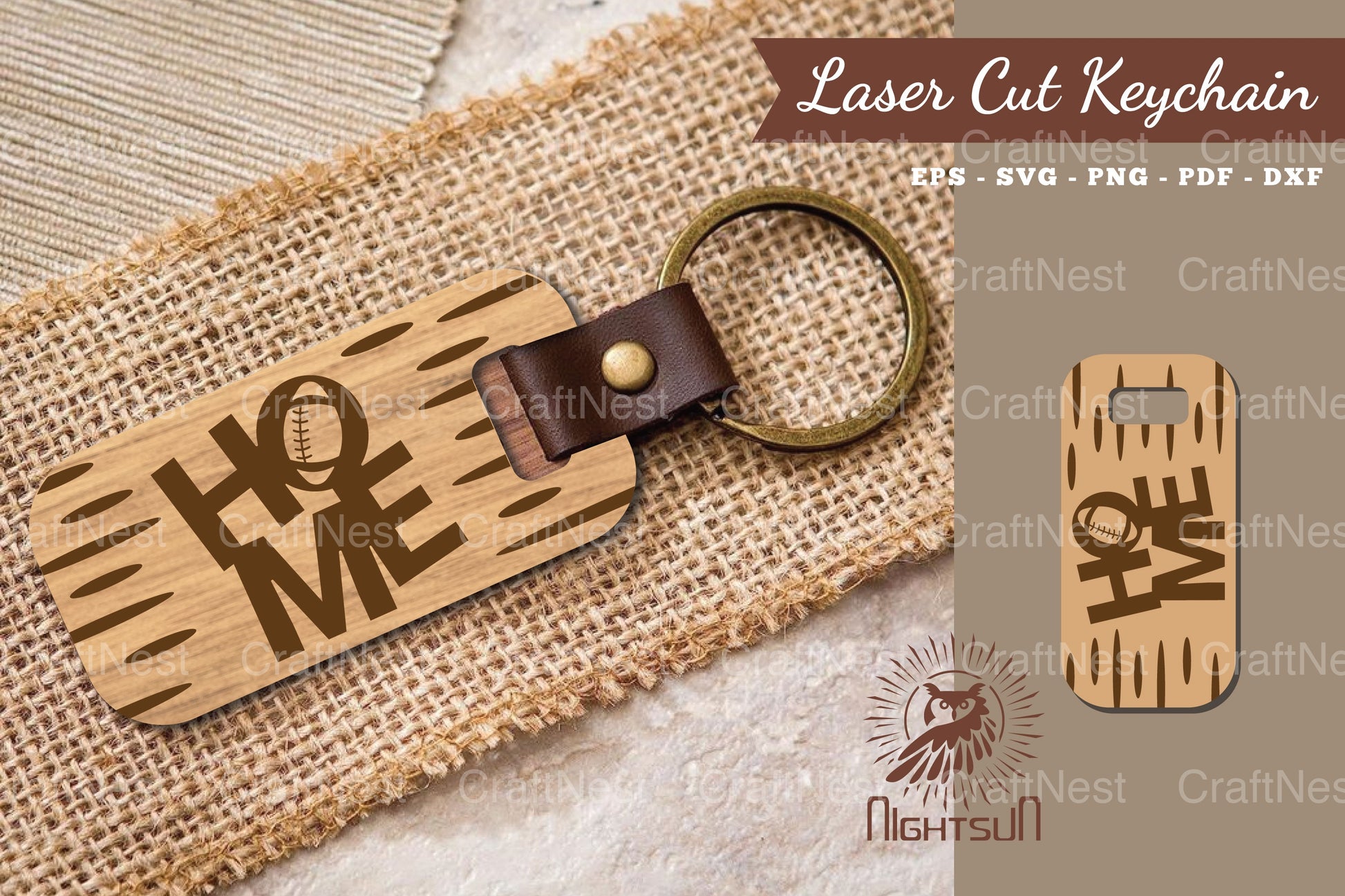 American Football Home Laser Cut Keychain Clipart Bundle - CraftNest - Digital Crafting and Art