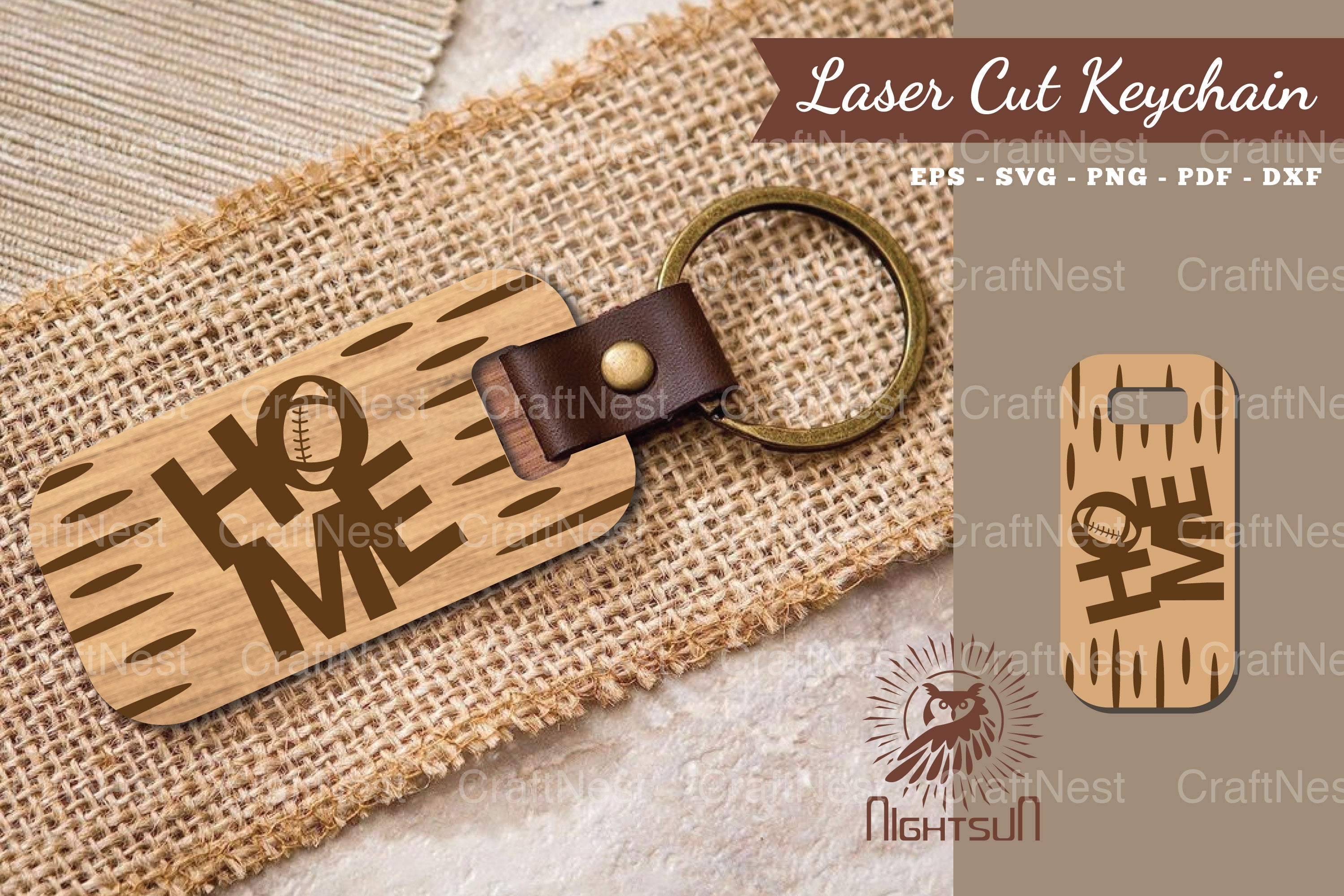American Football Home Laser Cut Keychain Clipart Bundle - CraftNest - Digital Crafting and Art