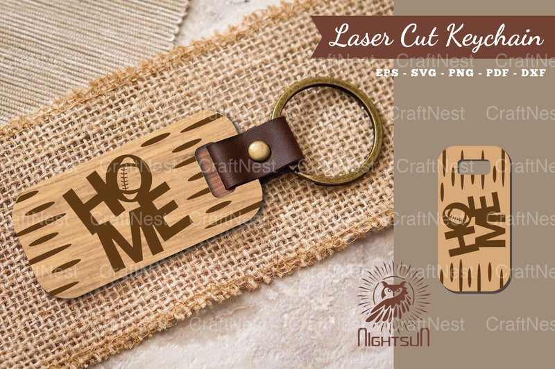 American Football Home Laser Cut Keychain Clipart Bundle - CraftNest - Digital Crafting and Art