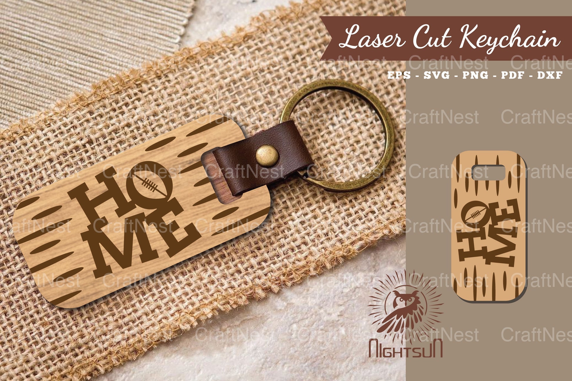 American Football Home Laser Cut Keychain SVG Bundle - CraftNest - Digital Crafting and Art