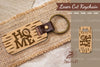 American Football Home Laser Cut Keychain SVG Bundle
