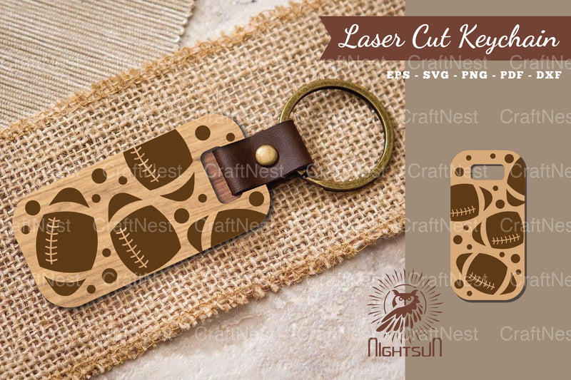 American Football Laser Cut Keychain Clipart Bundle - CraftNest - Digital Crafting and Art