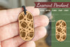 American Football Lasercut Pendant Design
