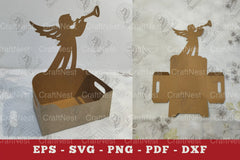Angel Box Display Papercut SVG Bundle - CraftNest - Digital Crafting and Art