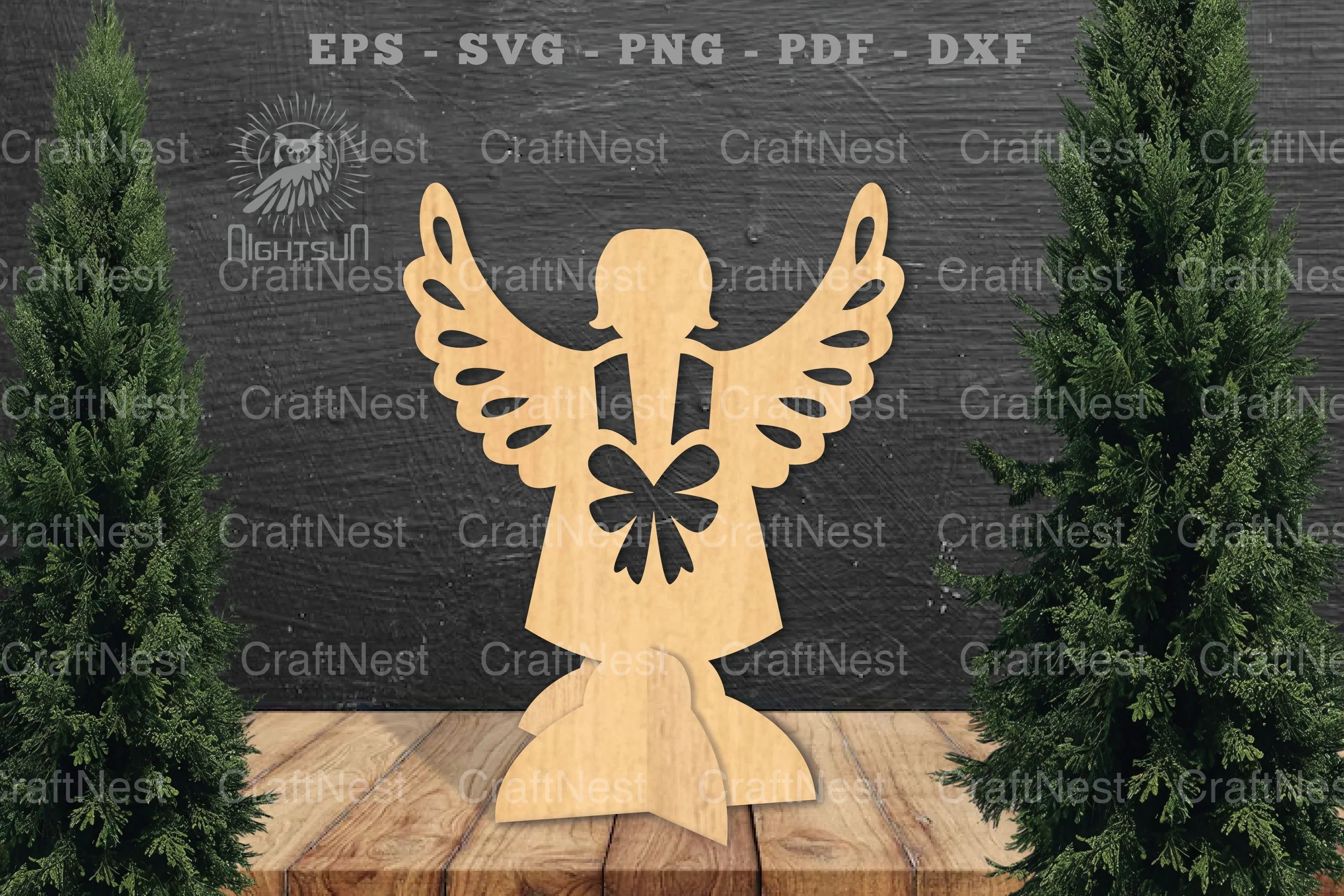 Angel Laser Cut Home Decor SVG Bundle - CraftNest - Digital Crafting and Art