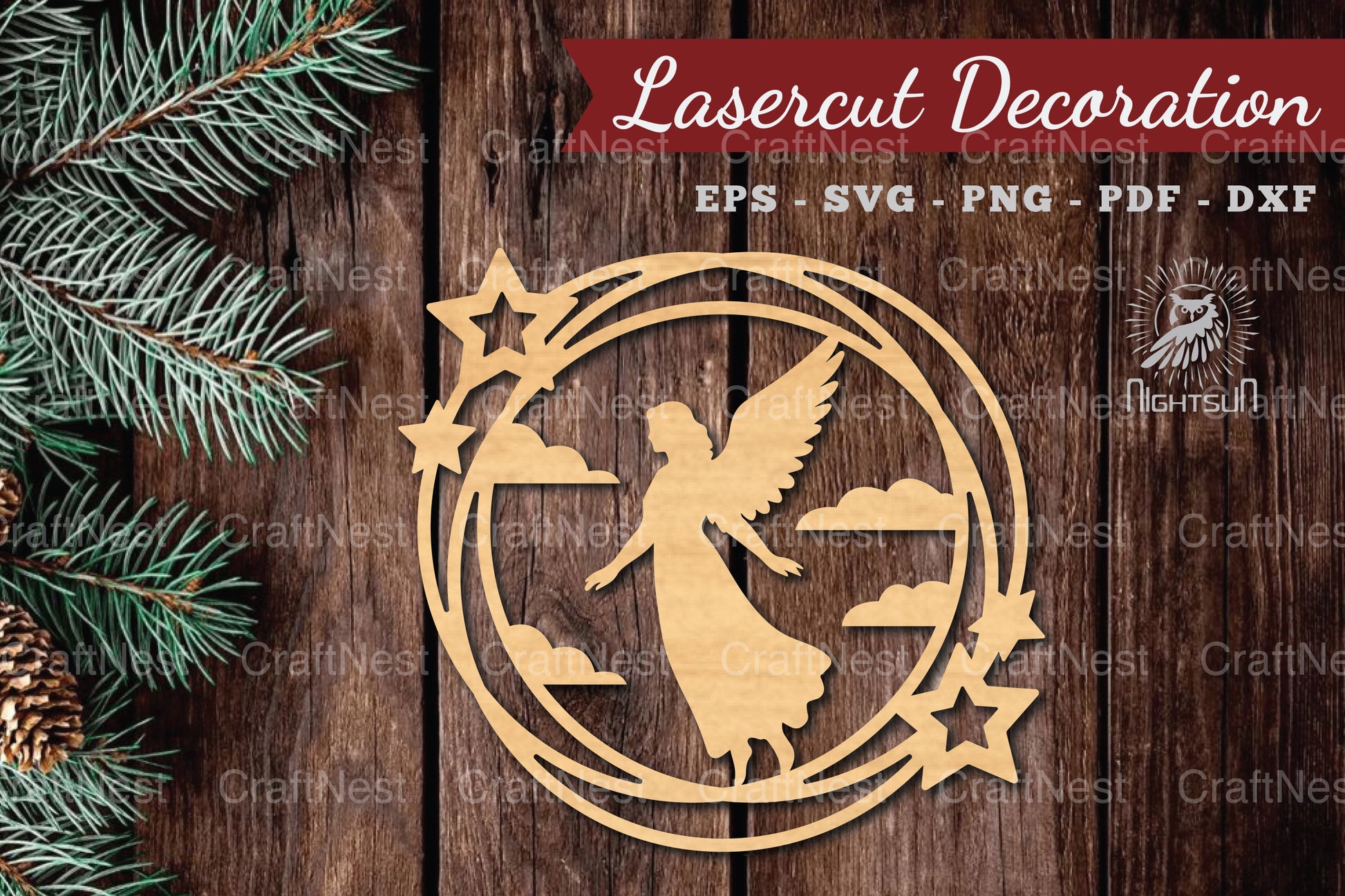 Angel Mom Lasercut Decoration Clipart Bundle - CraftNest - Digital Crafting and Art