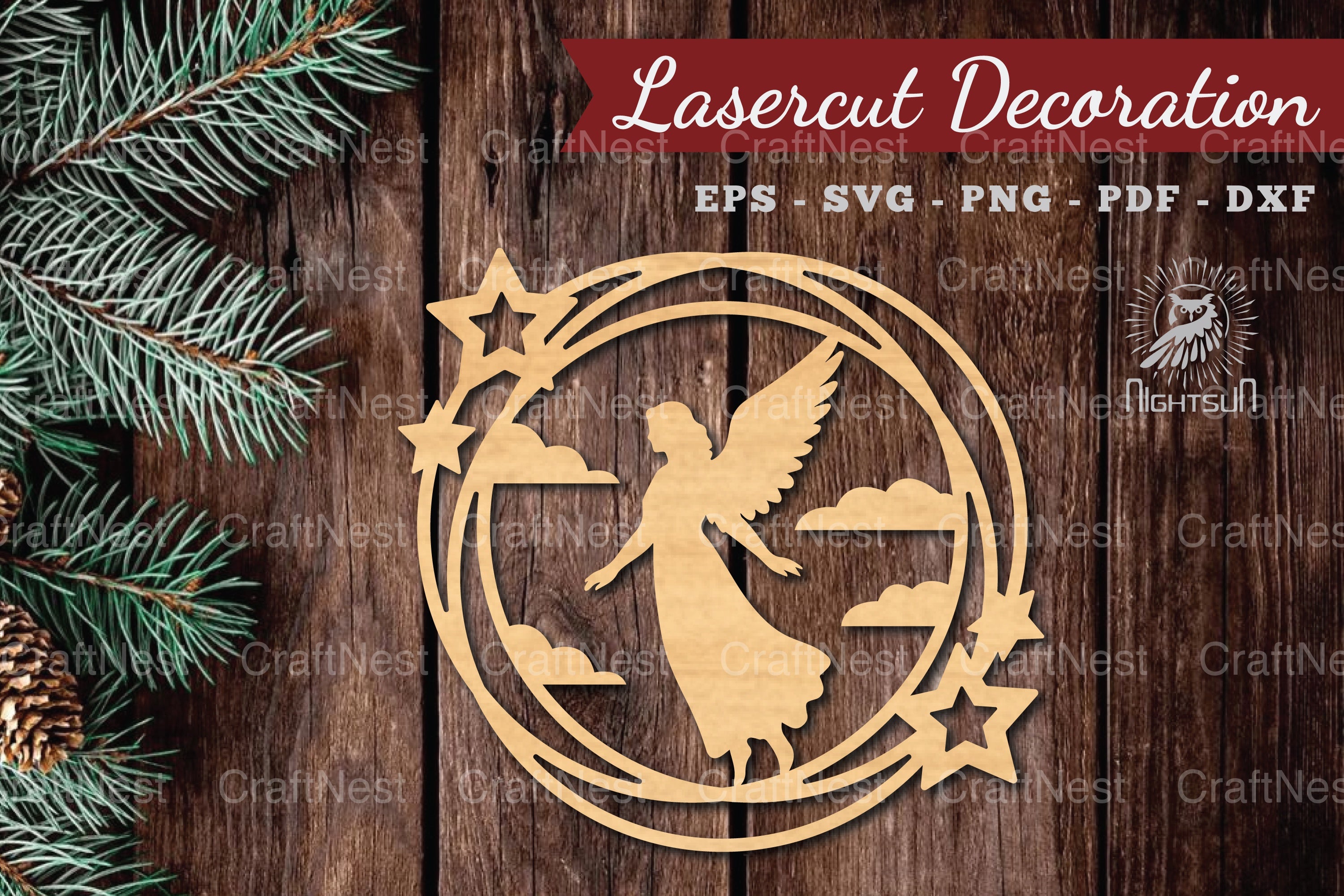 Angel Mom Lasercut Decoration Clipart Bundle - CraftNest - Digital Crafting and Art