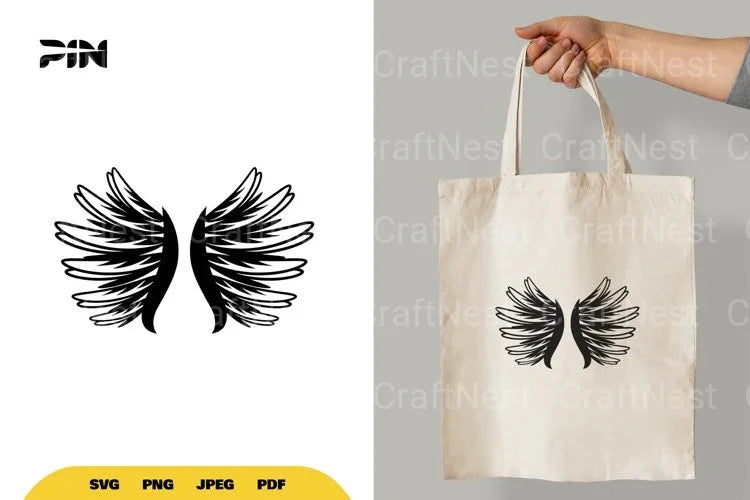 Angel Wings SVG Bundle - CraftNest - Digital Crafting and Art