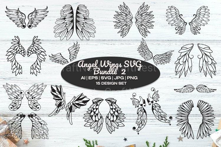 Angel Wings Clipart Bundle - CraftNest - Digital Crafting and Art