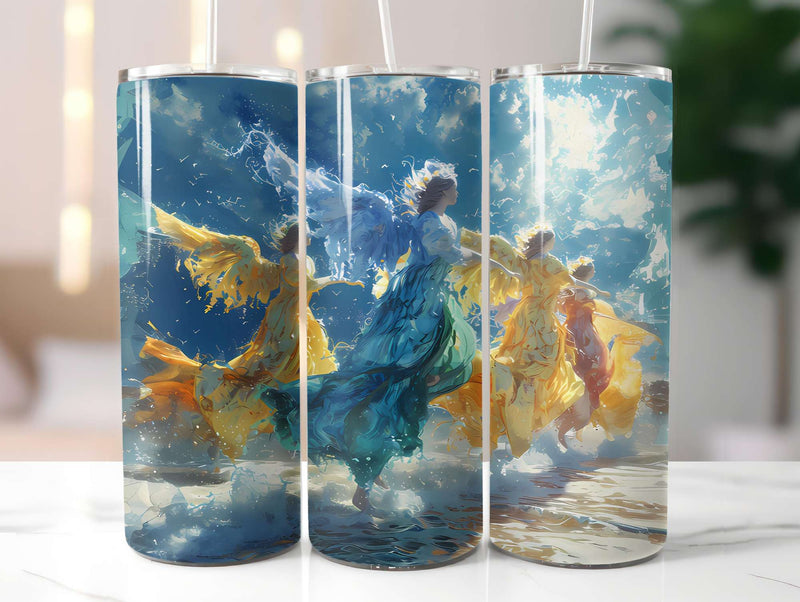 Angels Summer 5 Tumbler Wrap - CraftNest - Digital Crafting and Art