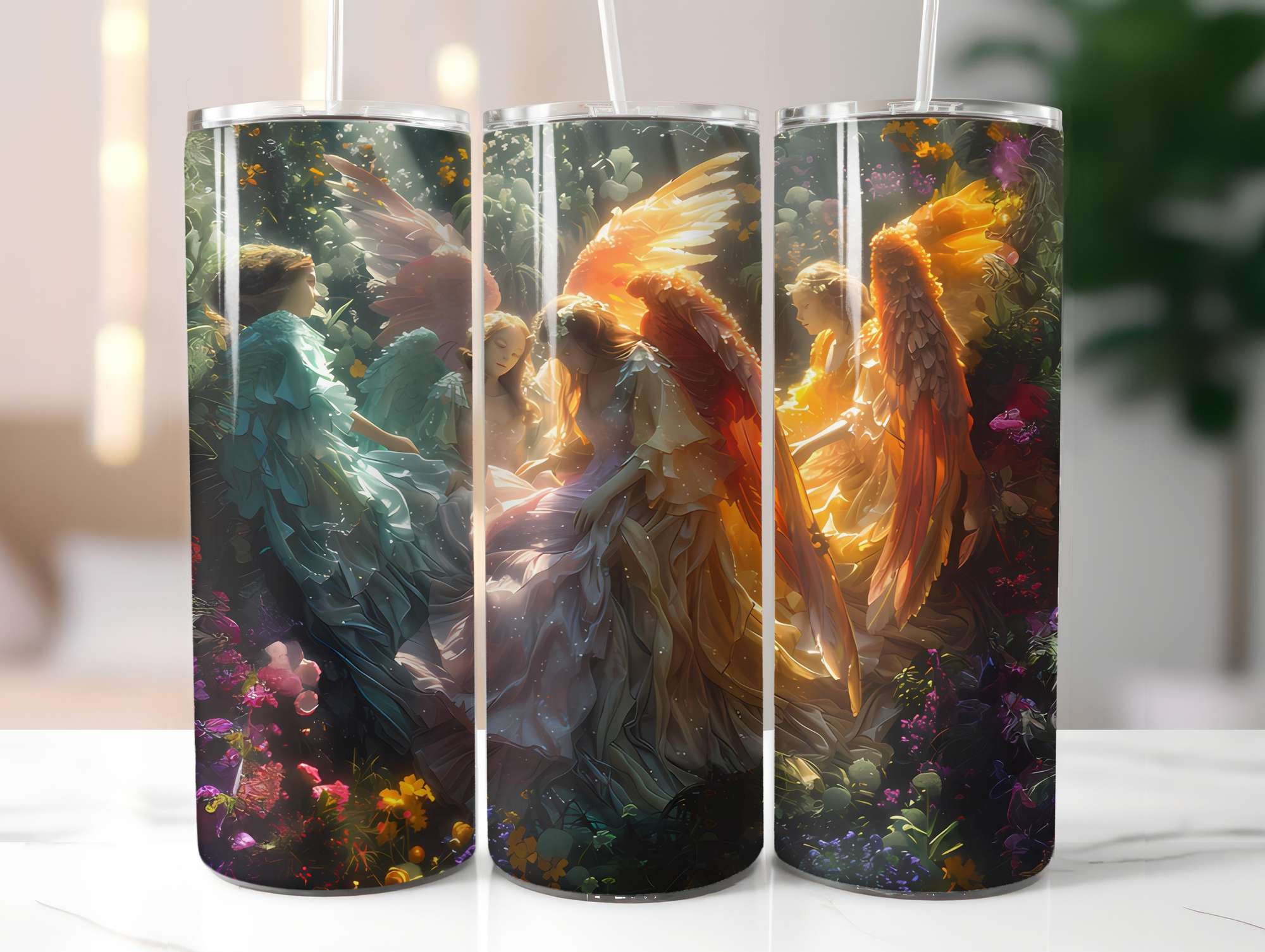 Angels Summer 2 Tumbler Wrap - CraftNest - Digital Crafting and Art