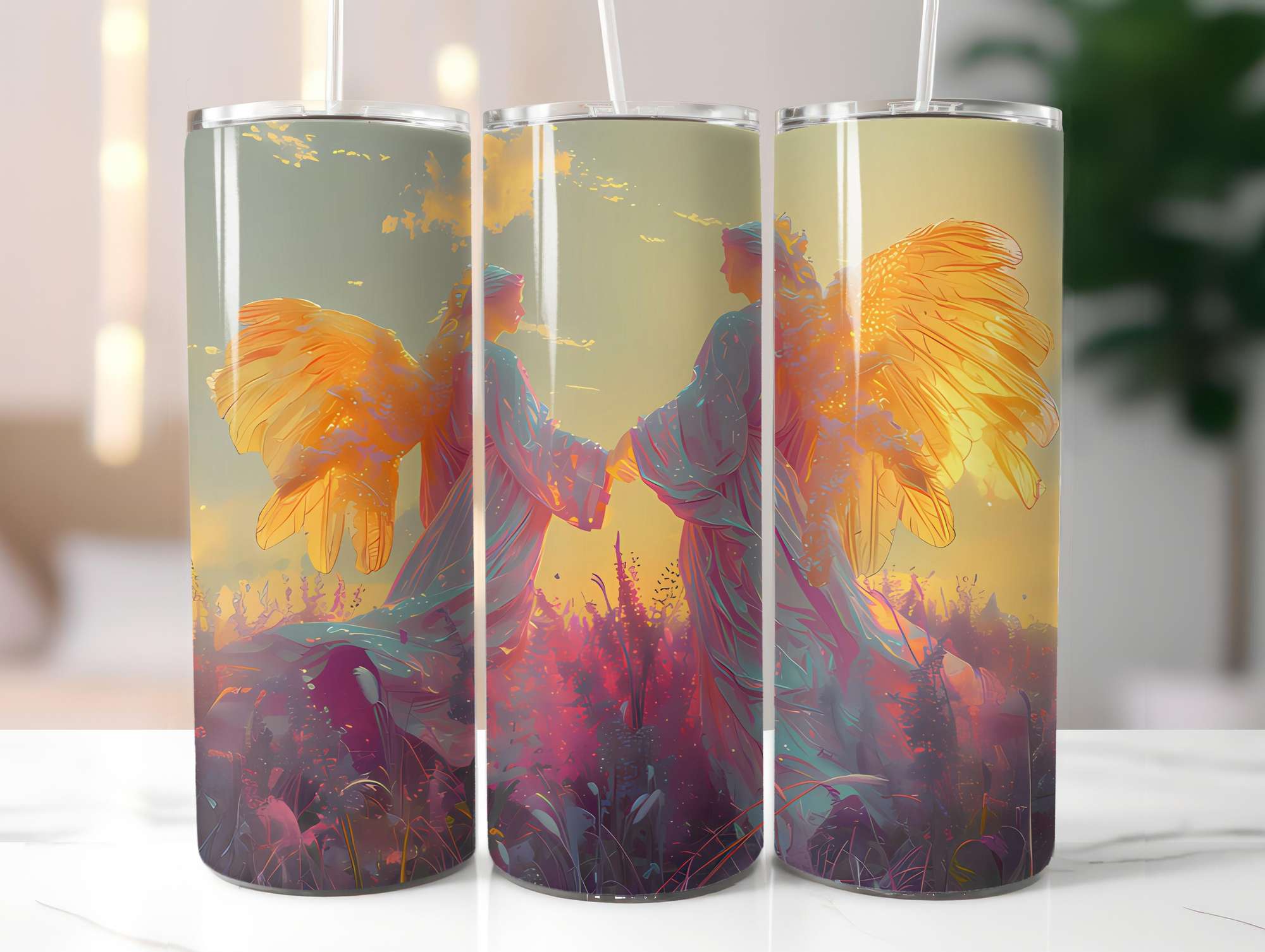 Angels Summer 4 Tumbler Wrap - CraftNest - Digital Crafting and Art