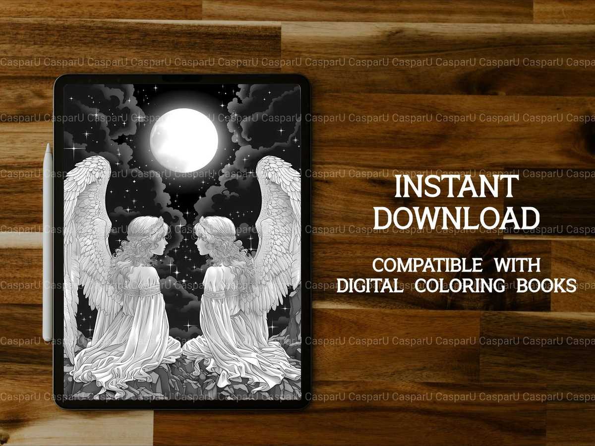 Angels Summer Coloring Books - CraftNest - Digital Crafting and Art