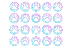 Animal Pet Paw Mandala Stickers Clipart Bundle - CraftNest - Digital Crafting and Art