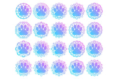 Animal Pet Paw Mandala Stickers Clipart Bundle - CraftNest - Digital Crafting and Art