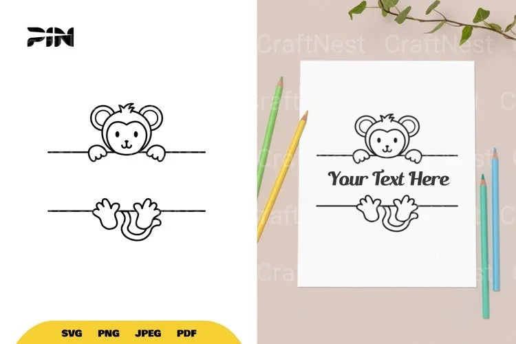Animal Split Border Fox SVG Bundle - CraftNest - Digital Crafting and Art