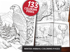 Winter Animal Coloring Pages - CraftNest - Digital Crafting and Art