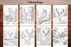 Winter Animal Coloring Pages - CraftNest - Digital Crafting and Art