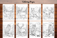 Winter Animal Coloring Pages - CraftNest - Digital Crafting and Art