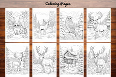 Winter Animal Coloring Pages - CraftNest - Digital Crafting and Art