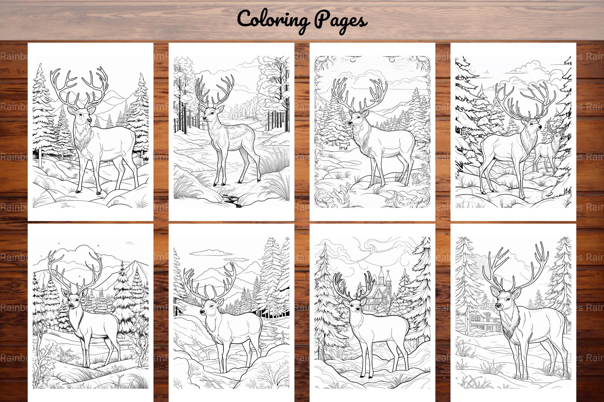 Winter Animal Coloring Pages - CraftNest - Digital Crafting and Art