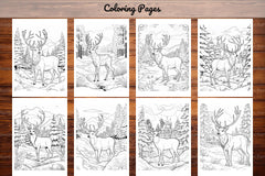 Winter Animal Coloring Pages - CraftNest - Digital Crafting and Art