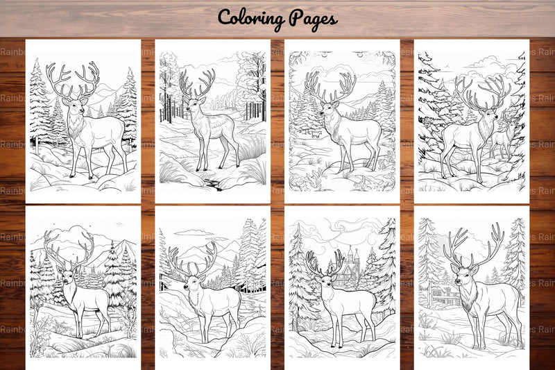 Winter Animal Coloring Pages - CraftNest - Digital Crafting and Art