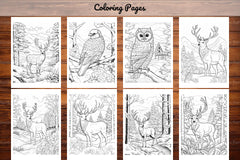 Winter Animal Coloring Pages - CraftNest - Digital Crafting and Art