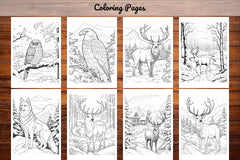 Winter Animal Coloring Pages - CraftNest - Digital Crafting and Art