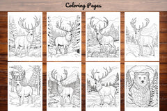 Winter Animal Coloring Pages - CraftNest - Digital Crafting and Art