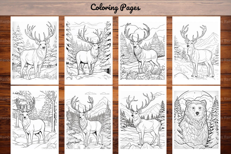 Winter Animal Coloring Pages - CraftNest - Digital Crafting and Art