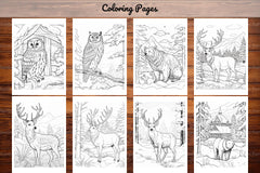 Winter Animal Coloring Pages - CraftNest - Digital Crafting and Art