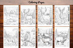 Winter Animal Coloring Pages - CraftNest - Digital Crafting and Art