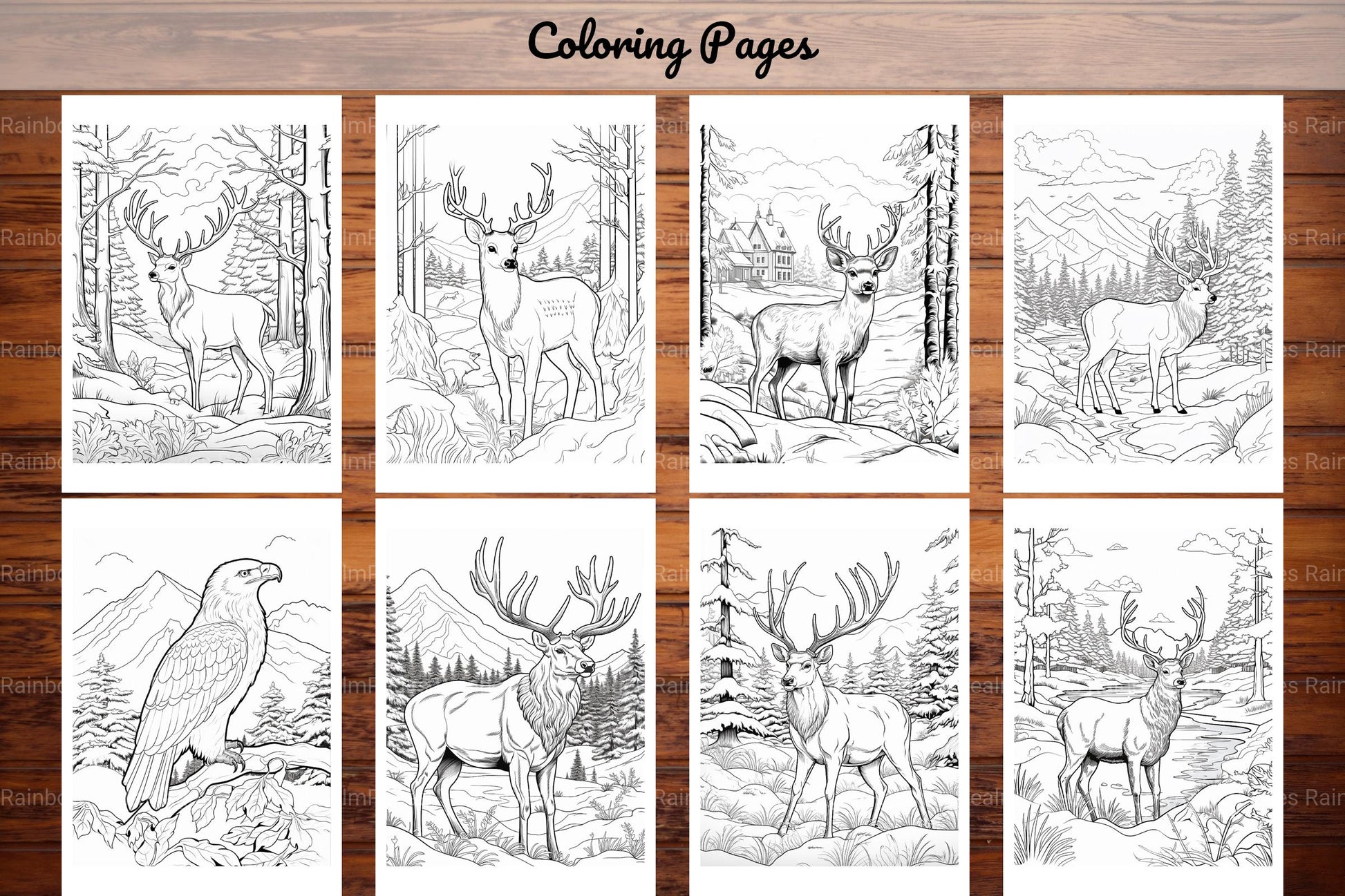 Winter Animal Coloring Pages - CraftNest - Digital Crafting and Art