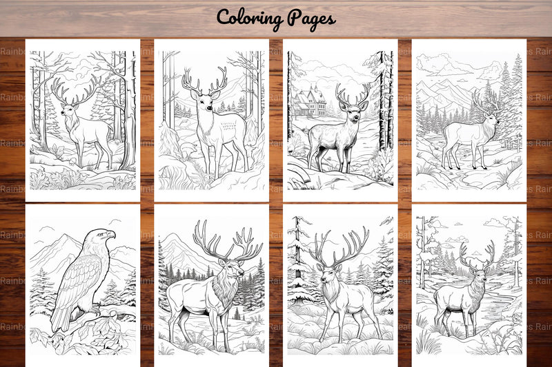 Winter Animal Coloring Pages - CraftNest - Digital Crafting and Art