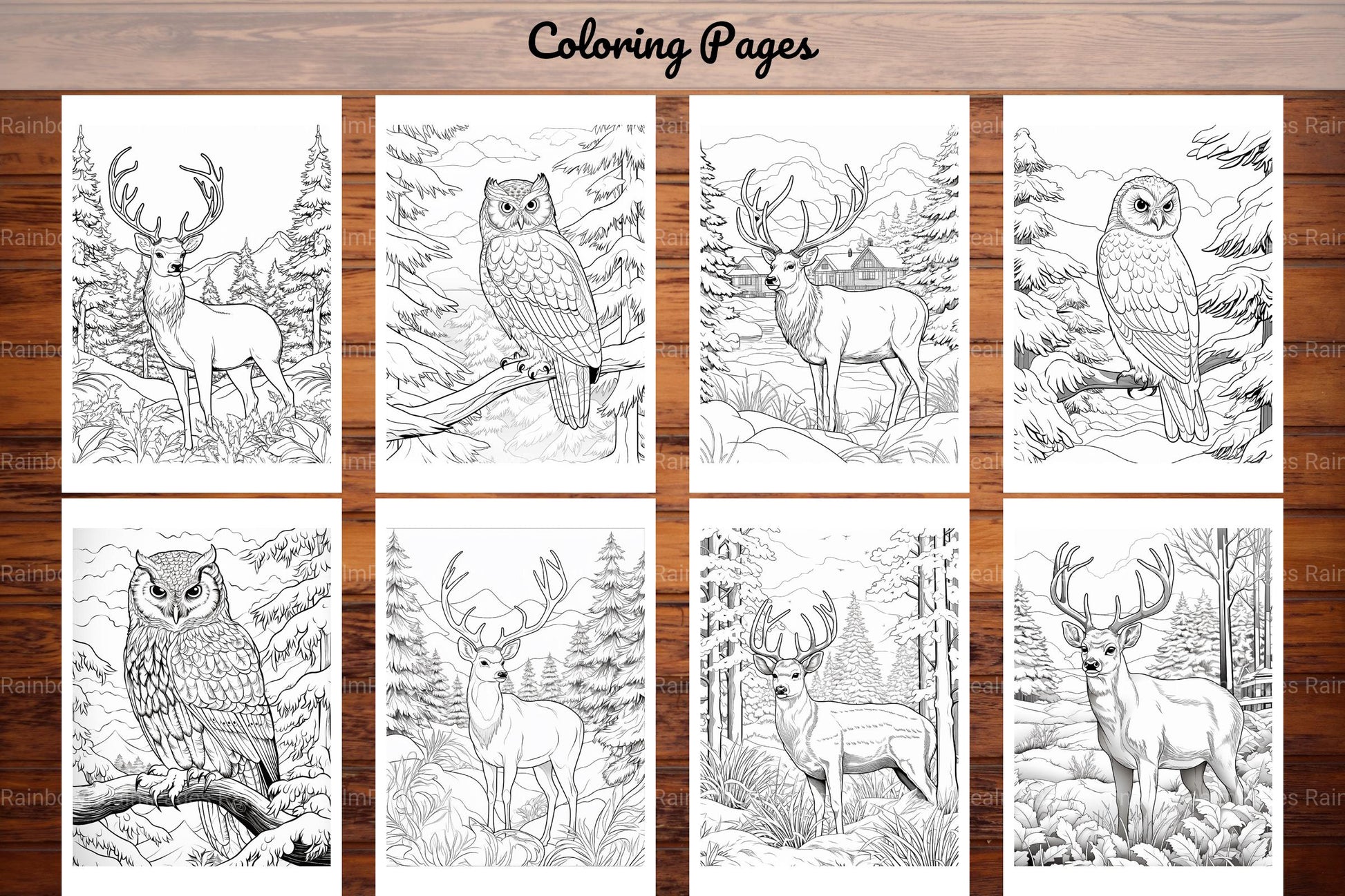 Winter Animal Coloring Pages - CraftNest - Digital Crafting and Art