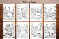 Winter Animal Coloring Pages - CraftNest - Digital Crafting and Art