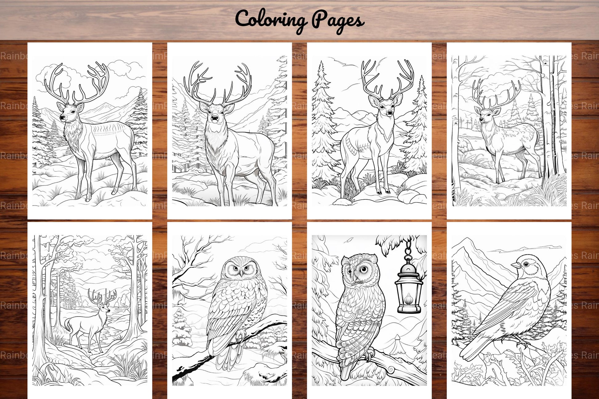 Winter Animal Coloring Pages - CraftNest - Digital Crafting and Art