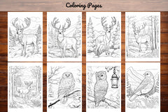 Winter Animal Coloring Pages - CraftNest - Digital Crafting and Art