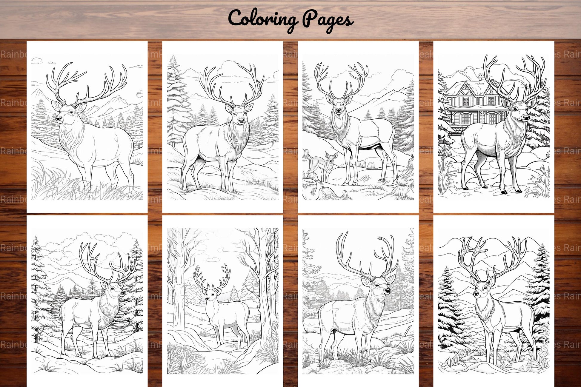 Winter Animal Coloring Pages - CraftNest - Digital Crafting and Art