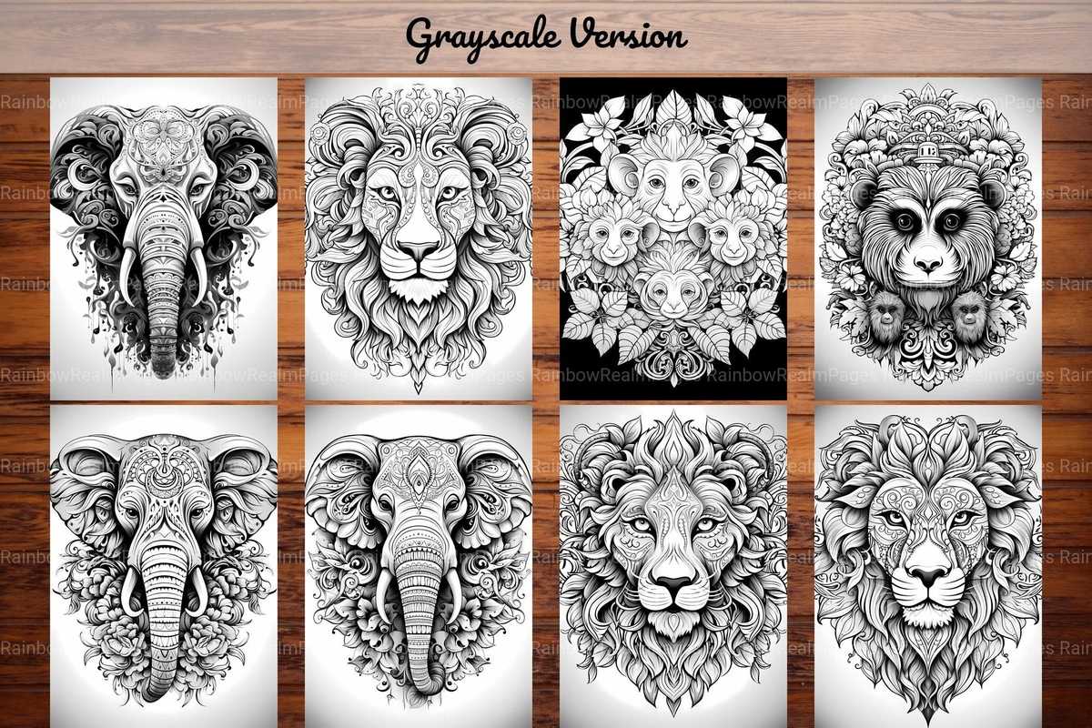 Animal Mandala Coloring Books - CraftNest