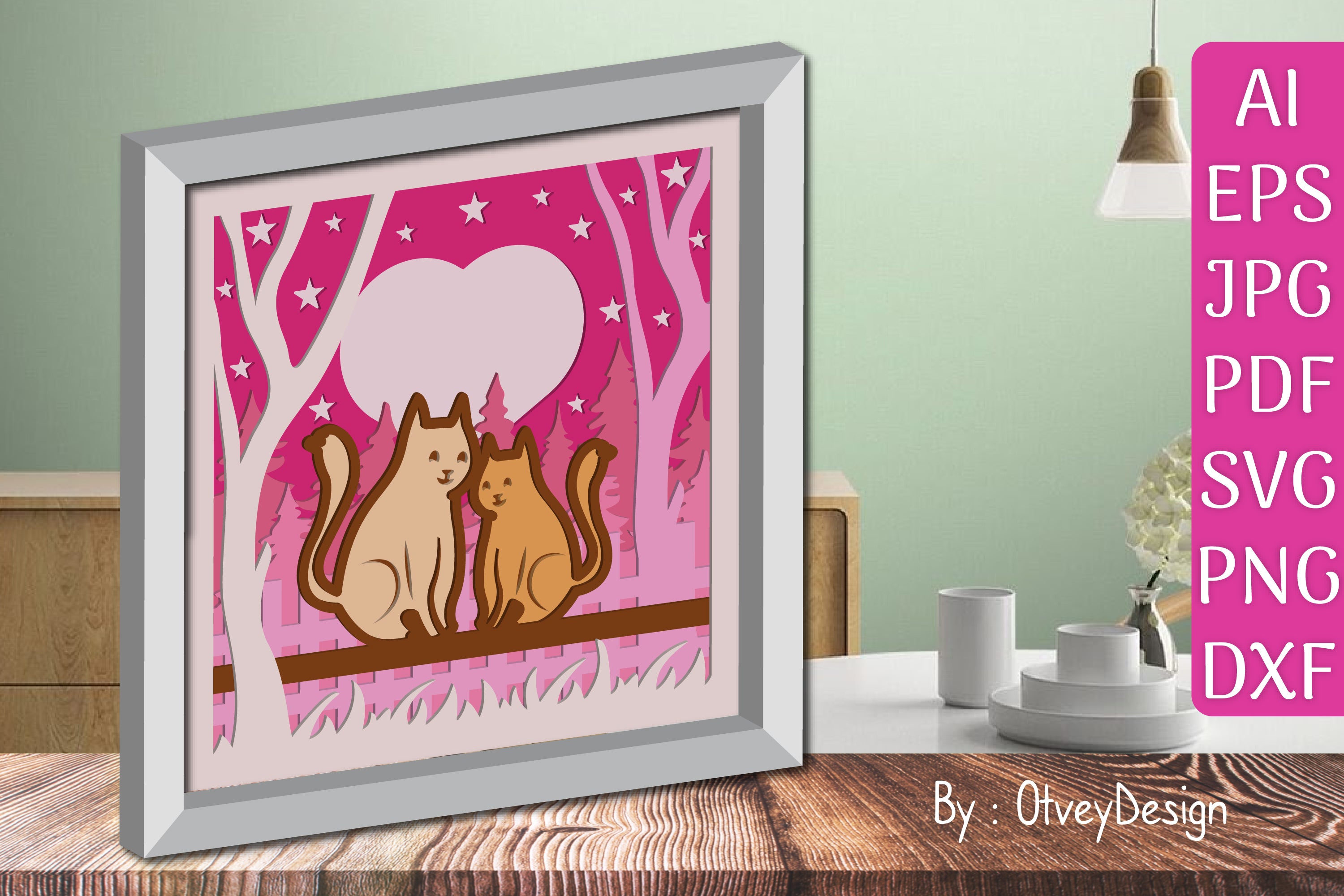 Cat Couple Love SVG Bundle