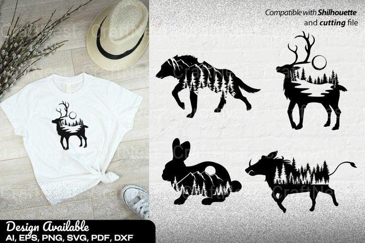 Wild Animals SVG Bundle for Cricut - Clipart Collection - CraftNest - Digital Crafting and Art