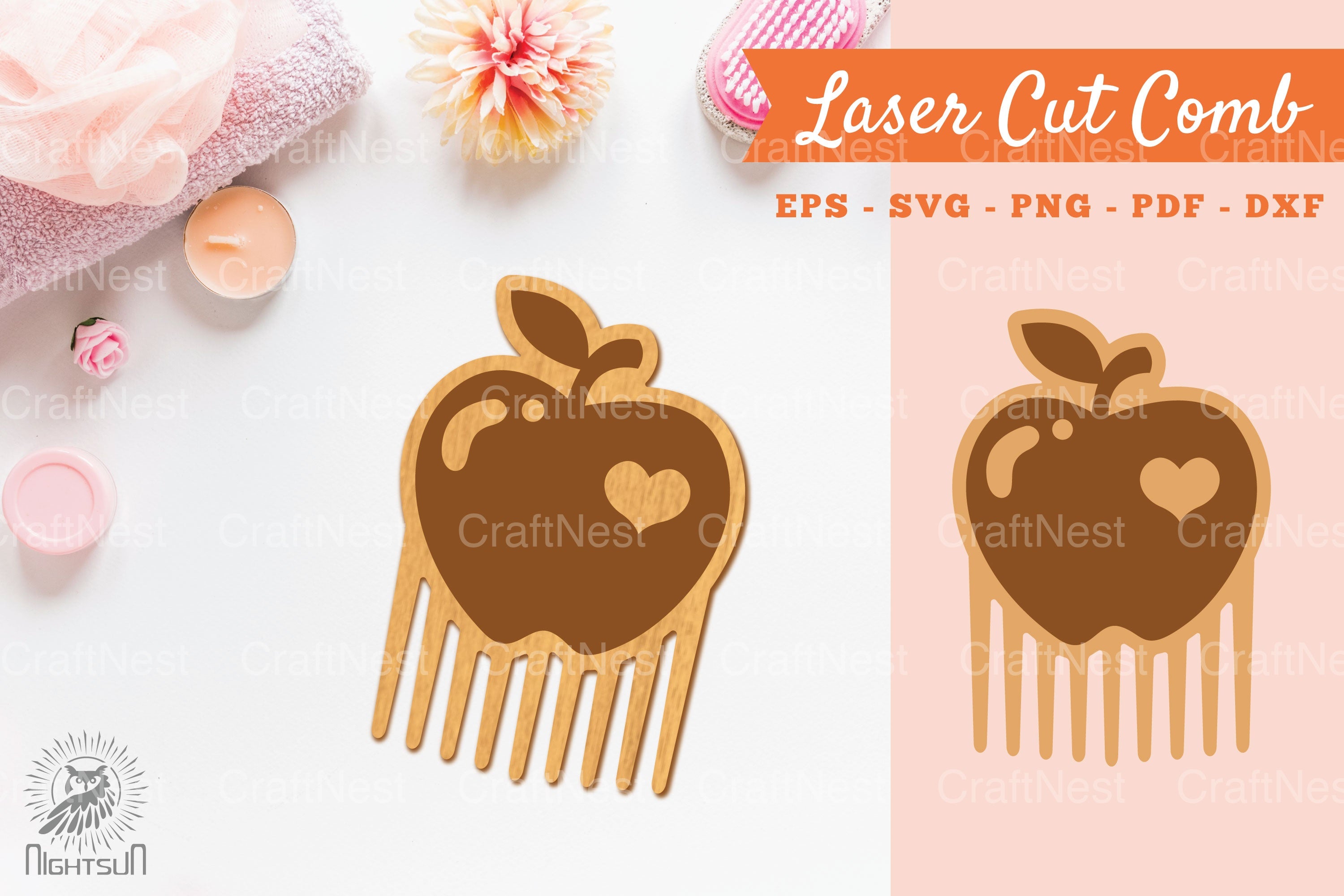 Apple Laser Cut Comb Clipart Bundle - CraftNest - Digital Crafting and Art
