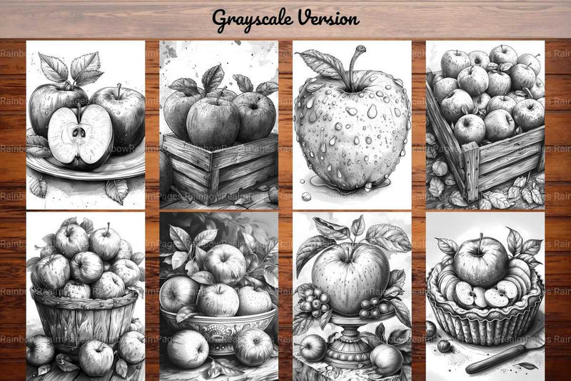 Apple Coloring Books - CraftNest - Digital Crafting and Art