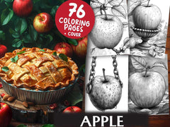 Apple Coloring Books - CraftNest - Digital Crafting and Art