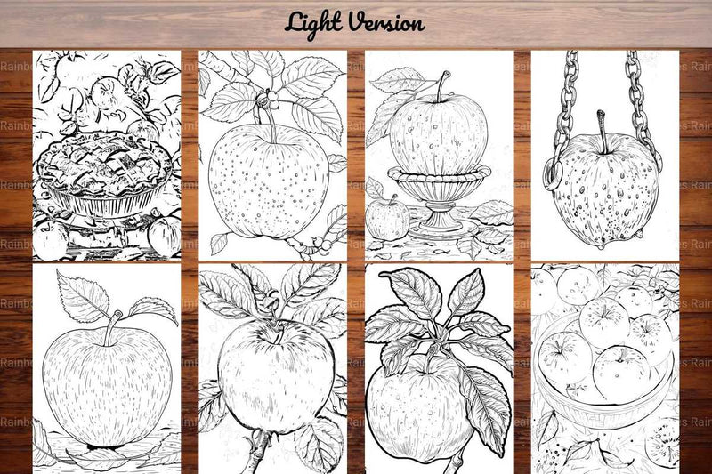 Apple Coloring Books - CraftNest - Digital Crafting and Art